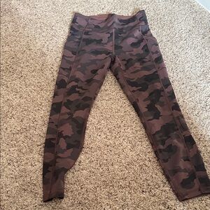 lululemon athletica Camo Leggings - Brown and Black